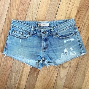 BKE Vintage Denim Distressed Jean Cut-Off Shorts Size 2